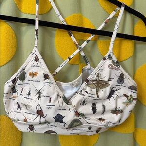 Fashion Brand Company Worst Bugs Sports Bra/Swim Top, Size Large